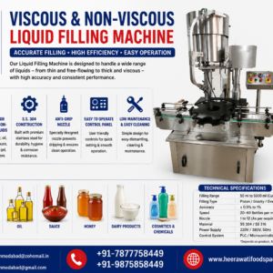 Viscous and non-viscous liquid filling machine reference